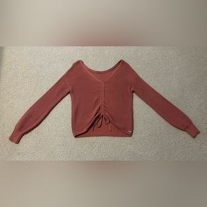 Hollister Cropped Cinch Sweater